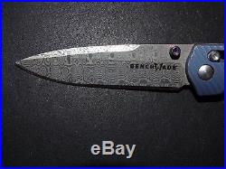Benchmade 485-171 Valet Gold Class Folding Knife Damascus Titanium Axis #1098
