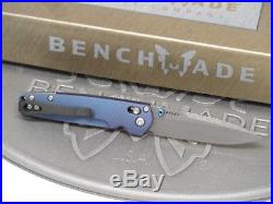 Benchmade 485-171 Valet Gold Class Folding Knife Damascus Titanium Axis #1342
