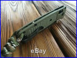 Benchmade 535GRY-1 withCustom Damascus Bead Folding Pocket Knife Green
