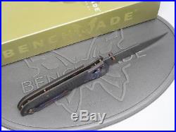 Benchmade 710-144 Axis McHenry & Williams Gold Class Damascus Ti Folding Knife