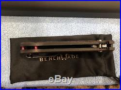 Benchmade 908-161 Stryker Gold Class Damascus Carbon Fiber Folding Knife