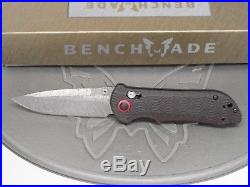 Benchmade 908-161 Stryker Gold Class Folding Knife Damascus Carbon Fiber #1505