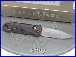 Benchmade 908-161 Stryker Gold Class Folding Knife Damascus Carbon Fiber #1505