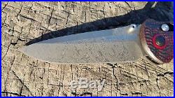 Benchmade 908-161 Stryker Gold Class Folding Knife Damascus Carbon Fiber #1771