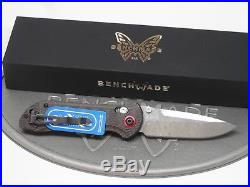 Benchmade 908-161 Stryker Gold Class Folding Knife Damascus Carbon Fiber Axis