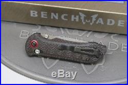 Benchmade 908-161 Stryker Gold Class Folding Knife Damascus Carbon Fiber Axis