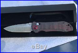 Benchmade 908-161 Stryker II Gold Class Limited Edition Folding Damascus Knife