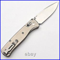 Benchmade Bugout 535 Titanium Scales Titanium Damascus Inlay 20CV Steel