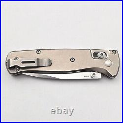 Benchmade Bugout 535 Titanium Scales Titanium Damascus Inlay 20CV Steel