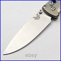 Benchmade Bugout 535 Titanium Scales Titanium Damascus Inlay 20CV Steel