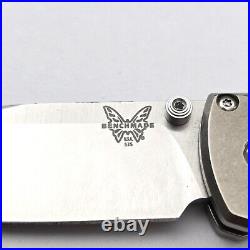 Benchmade Bugout 535 Titanium Scales Titanium Damascus Inlay 20CV Steel