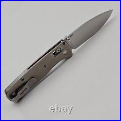 Benchmade Bugout 535 Titanium Scales Titanium Damascus Inlay 20CV Steel