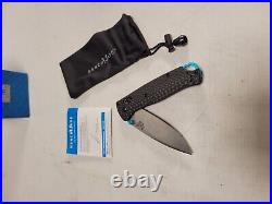 Benchmade Bugout Knife 535-3 Damascus Blade Black Carbon Fiber Scales