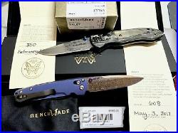 Benchmade GOLD Class 485-171 Valet Damascus Damasteel Folding Knife #608