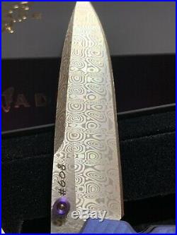 Benchmade GOLD Class 485-171 Valet Damascus Damasteel Folding Knife #608