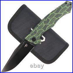 Bestech Keen II Black Green Damascus G10 / Titanium (BT2301E)