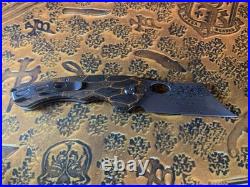 Bestech Skirmish BL07D Damascus Cleaver Knife G-10-Rare Black/Orange-BNIB