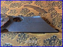 Bestech Skirmish BL07D Damascus Cleaver Knife G-10-Rare Black/Orange-BNIB