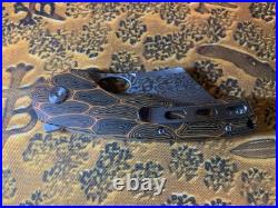 Bestech Skirmish BL07D Damascus Cleaver Knife G-10-Rare Black/Orange-BNIB