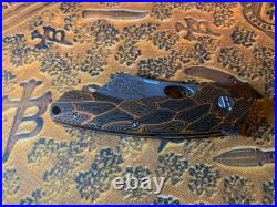 Bestech Skirmish BL07D Damascus Cleaver Knife G-10-Rare Black/Orange-BNIB