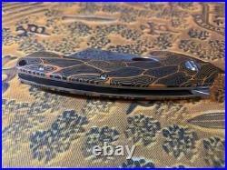 Bestech Skirmish BL07D Damascus Cleaver Knife G-10-Rare Black/Orange-BNIB