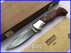 Boker 2001 Damast Damascus Folding Knife Made In Germany