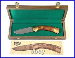 Boker Annual Damascus 1984 Folding Knife Limited 204/999 Thuya Wood Germany