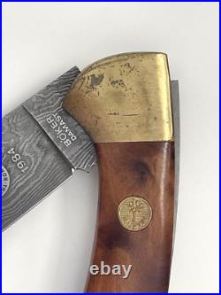 Boker Annual Damascus 1984 Folding Knife Limited 204/999 Thuya Wood Germany