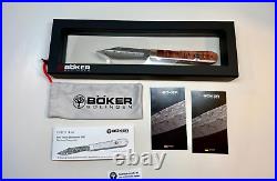 Boker Annual Damascus 2020 New in Sealed Original Box Damascus & Curly Birch