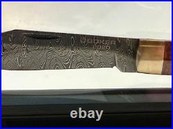 Boker Annual Damascus 2020 New in Sealed Original Box Damascus & Curly Birch