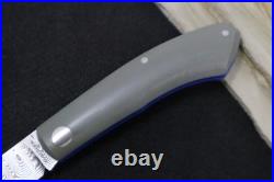 Boker Annual Damascus 2023 Slip Joint Grey & Blue G-10 Handle / Damasteel Blad