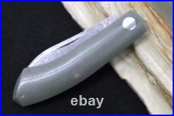 Boker Annual Damascus 2023 Slip Joint Grey & Blue G-10 Handle / Damasteel Blad