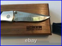 Boker Custom Walter Brend Annual Damascus Linerlock Flipper Folder Folding Knife
