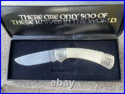 Boker Damascus 1 Folding Pocketknife #86 Of 500 Made In Solingen Germany