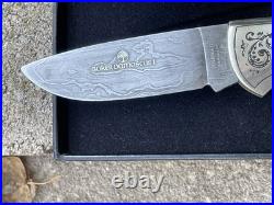 Boker Damascus 1 Folding Pocketknife #86 Of 500 Made In Solingen Germany