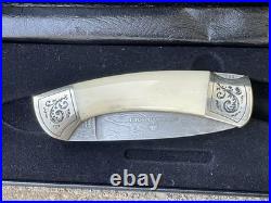 Boker Damascus 1 Folding Pocketknife #86 Of 500 Made In Solingen Germany
