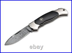 Boker Junior Scout Spearpoint Damascus Hornbeam Hand Forged Chad Nichols Blade