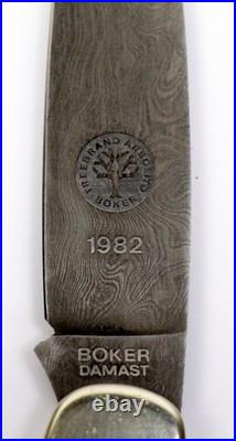 Boker Knives 1982 Annual Folding Damascus Knife Limited 079/999