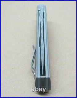 Boker Kwaiken Folding Knife 3.5 Damascus Steel Blade Titanium Handle 01BO297DAM