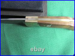 Boker Mokume Damascus Wood Handle Lockback Folding Knife