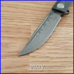 Boker Plus Cataclyst Folding Knife 2.99 Damascus Steel Blade Micarta/Titanium