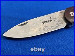 Boker Plus Exskelibur II Cocobolo Damascus Folding Knife