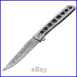 Boker Plus Urban Trapper Damascus Steel Titanium Folding Knife P01BO739DAM