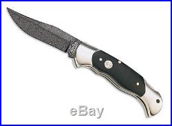 Boker Scout Damascus Folding Knife with Ebony Handle 112123DAM New