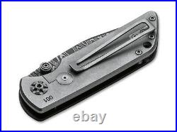 Boker Solingen M4 Sherman Damast 3.03 Damascus Blade, Micarta Pocket Knife