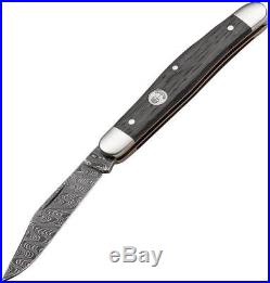 Boker Stockman Classic Damascus Steel Blade Black Folding Pocket Knife 117477DAM