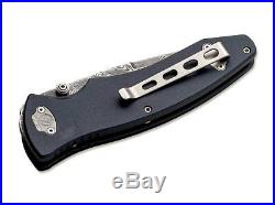 Boker Tirpitz Damascus Steel Folding Pocket Knife Limited Made In Germany