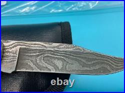 Buck 110 Custom David Yellowhorse Eagle Turquoise Damascus Knife CH115