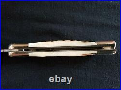 Buck 110 V 110 DM Damascus Stag Folding Hunter Knife With Box no sheath Cat# 1684