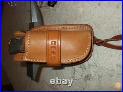 Buck 110 X Jigged Bone, Damascus Knife 1990's With Custom Sheath, Rare Deal, L@@k